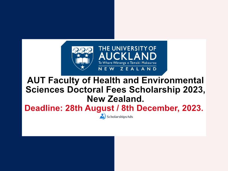 AUT Faculty of Health and Environmental Sciences Doctoral Fees